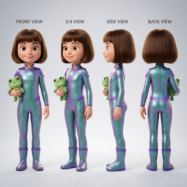 Lumi character turnaround